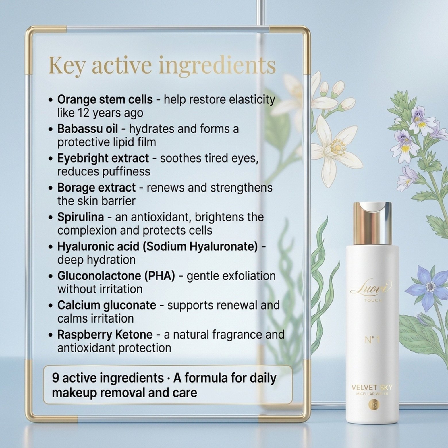 Velvet Sky Micellar Water No. 1 – Luovi Touch