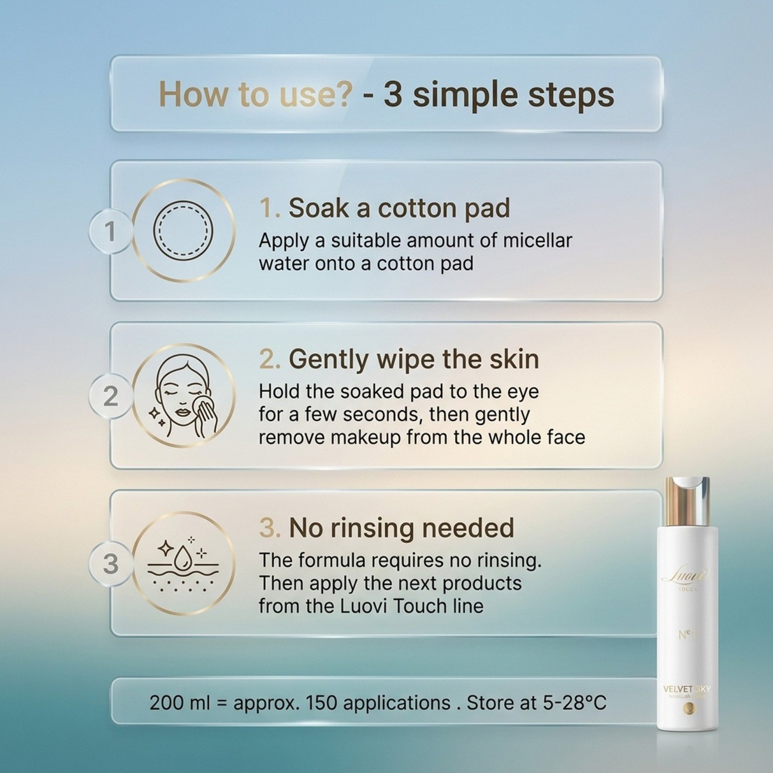 Velvet Sky Micellar Water No. 1 – Luovi Touch