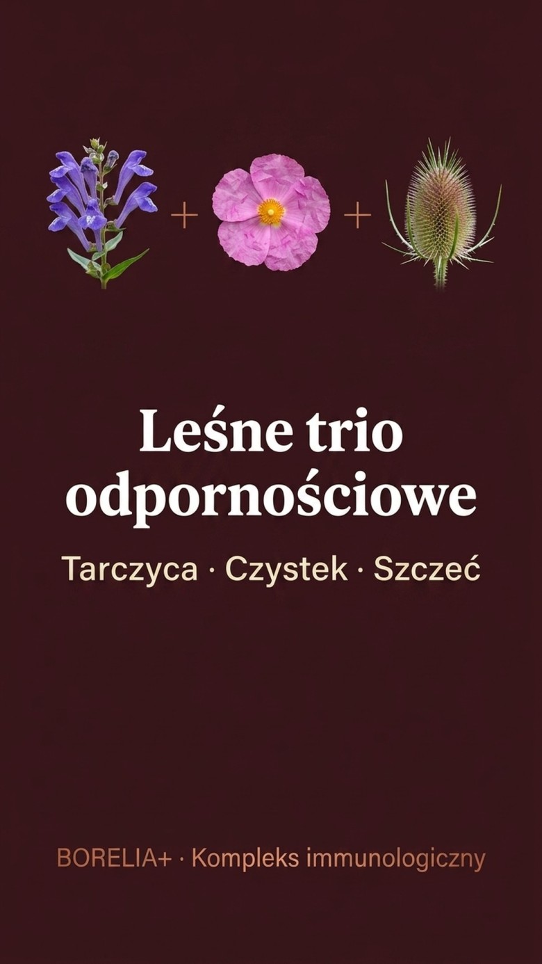 Borelia+ - Tarczyca bajkalska + Czystek + Szczeć na wsparcie odporności