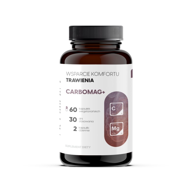 CarboMag+ - Activated coconut charcoal + magnesium for digestive comfort and bloating