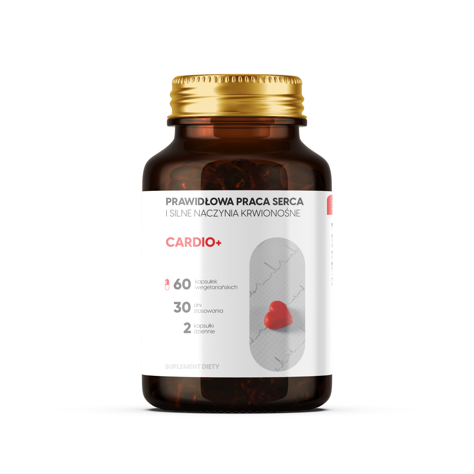 Cardio+ - Arjuna + Szałwia czerwonokorzeniowa + Głóg na zdrowe serce
