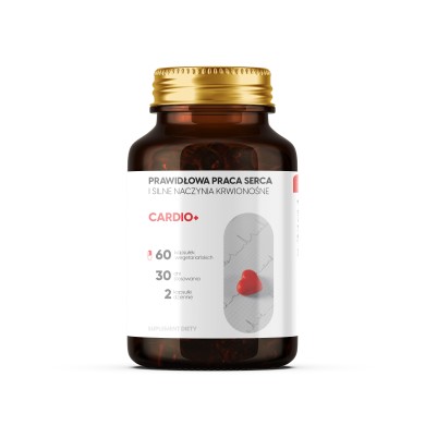 Cardio+ - Arjuna + Szałwia czerwonokorzeniowa + Głóg na zdrowe serce