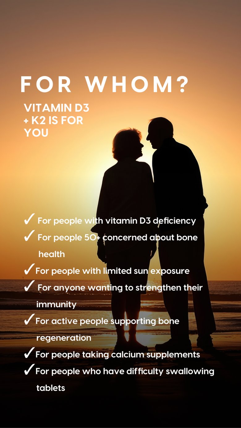 Vitamin D3 + K2 MK7 with MCT Oil - 2000 IU - Drops 50 ml