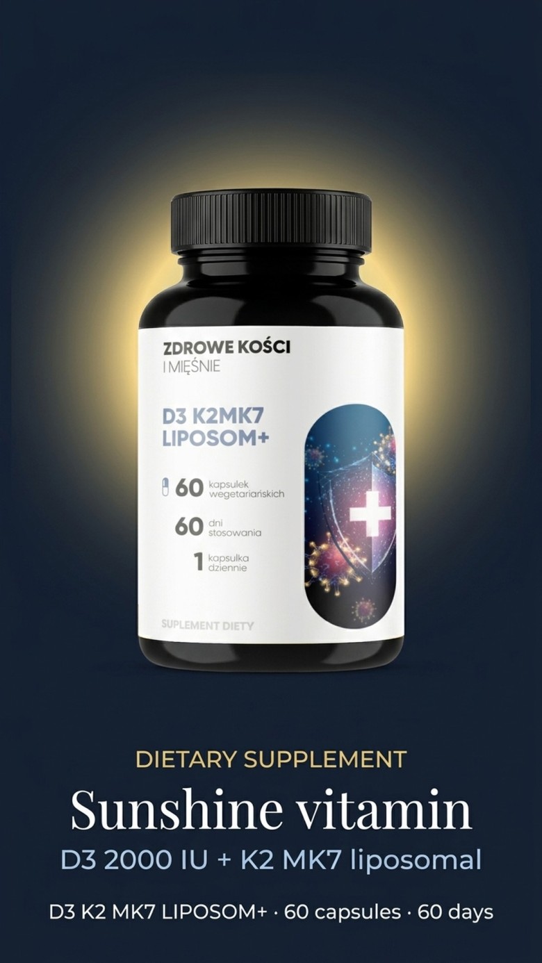 D3 K2 MK7 Liposomal+ - Vitamin D 2000 IU + K2 MK7 in Liposomes