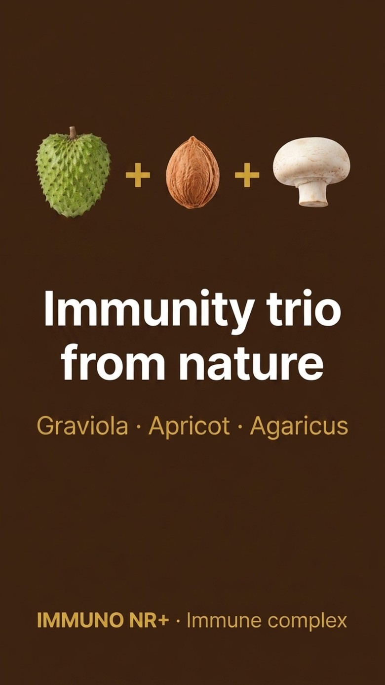 Immuno NR+ - Graviola + Apricot + Agaricus for Immune Support