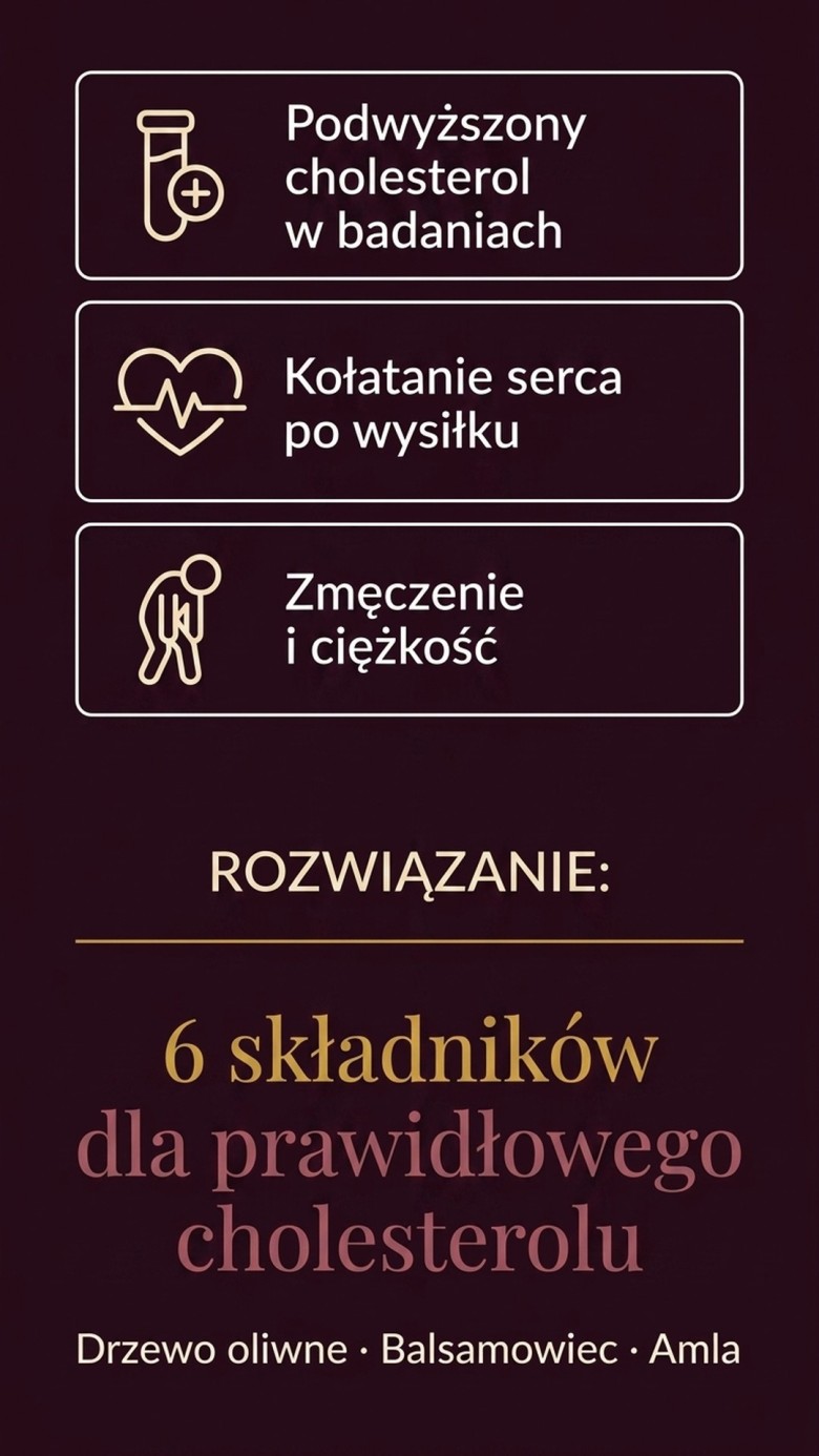 LDL-HDL+ - Drzewo oliwne + Balsamowiec + Amla na prawidłowy cholesterol