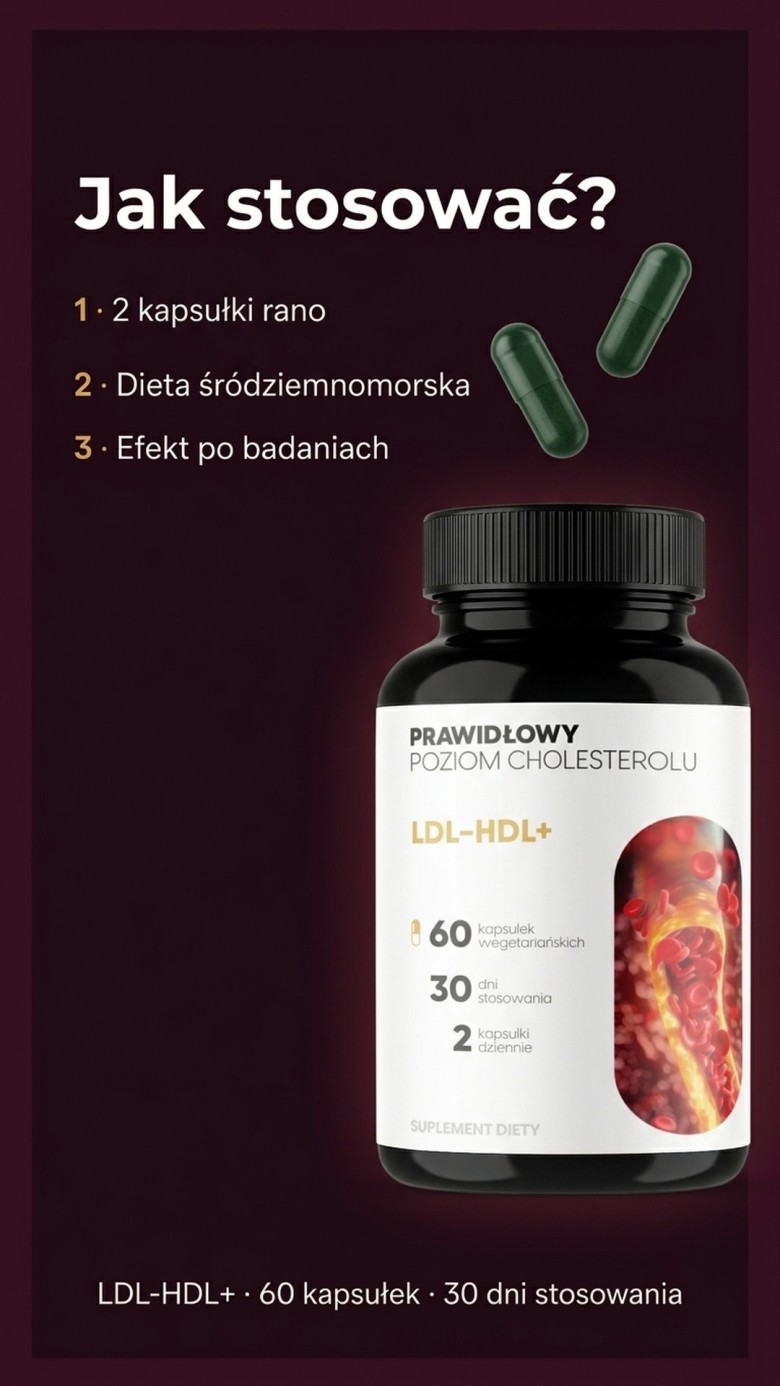 LDL-HDL+ - Drzewo oliwne + Balsamowiec + Amla na prawidłowy cholesterol