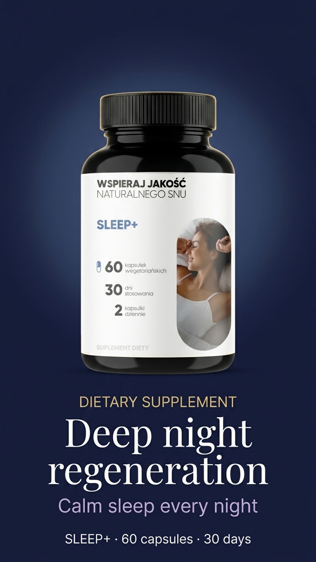 Sleep+ - Ashwagandha + Passionflower + Sour Cherry with Melatonin for Restful Sleep — story 1