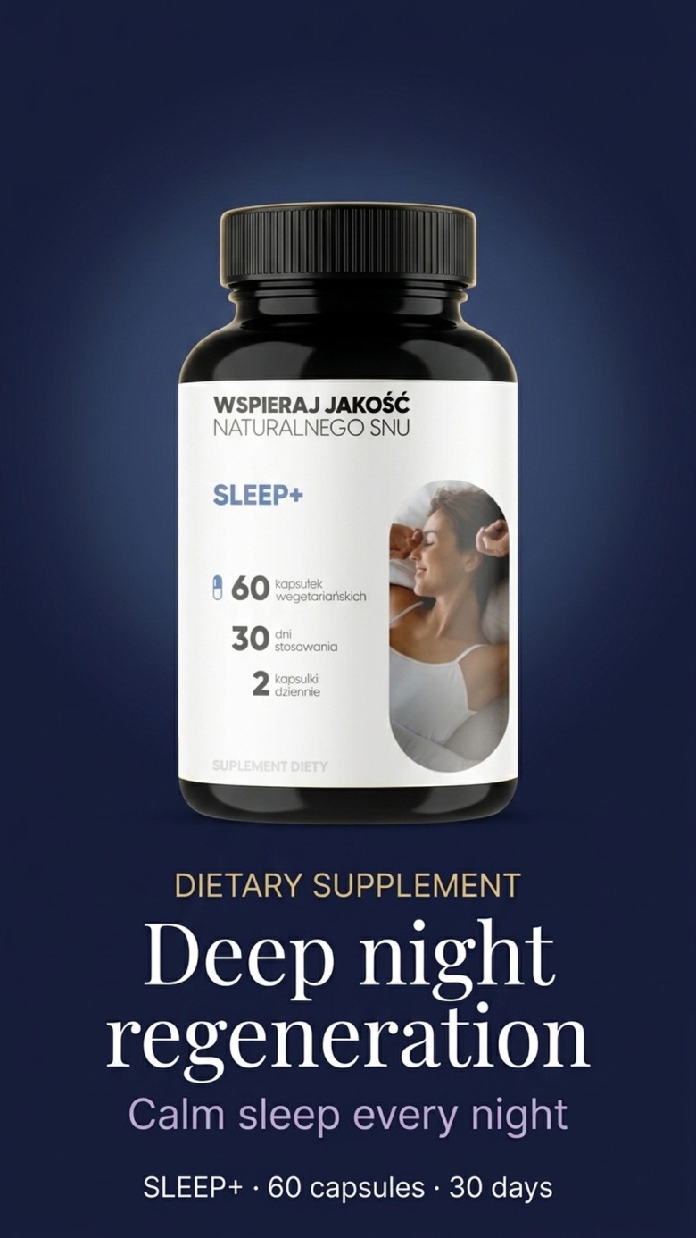 Sleep+ - Ashwagandha + Passionflower + Sour Cherry with Melatonin for Restful Sleep