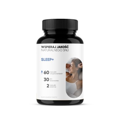 Sleep+ - Ashwagandha + Męczennica + Wiśnia z melatoniną na spokojny sen