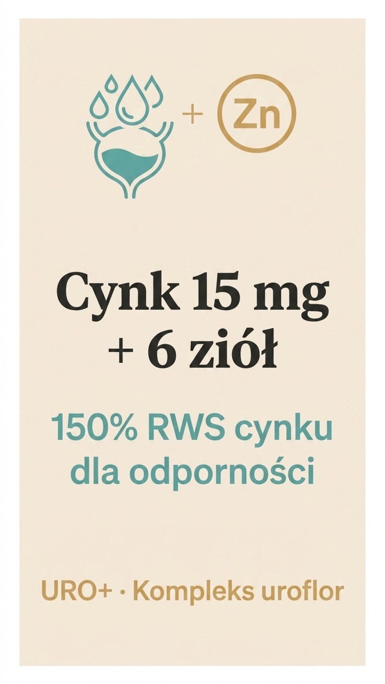 Uro+ - Nawłoć + Dynia + Nasturcja na zdrowy układ moczowy