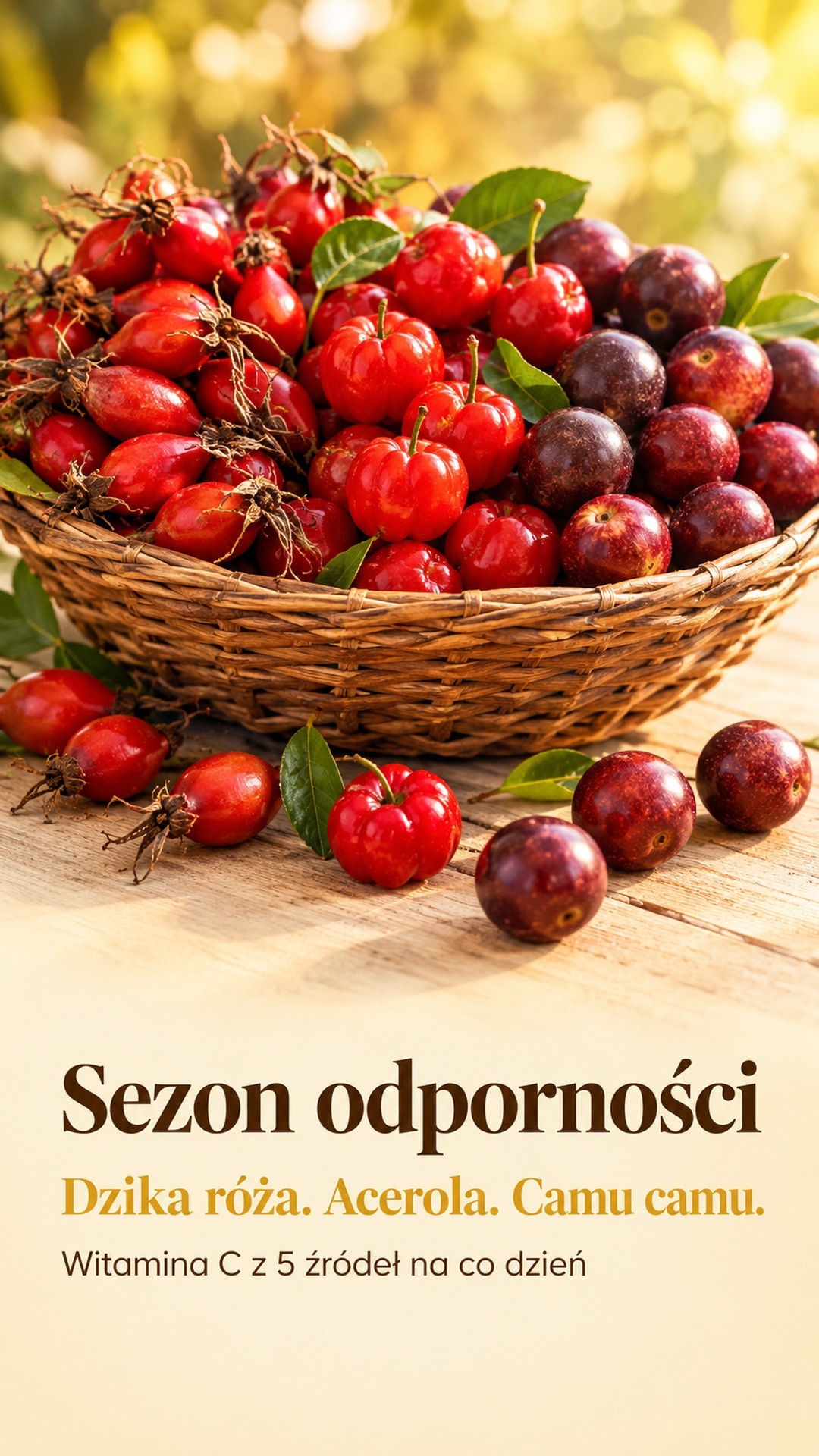 Witamina C+ - dzika róża, acerola i camu camu dla odporności i kolagenu — story 1