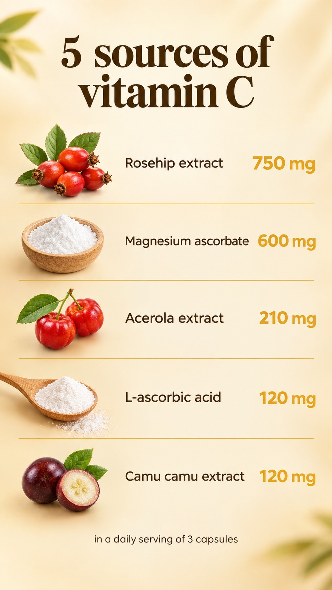 Vitamin C+ - Rosehip, Acerola and Camu Camu for Immunity and Collagen — story 3