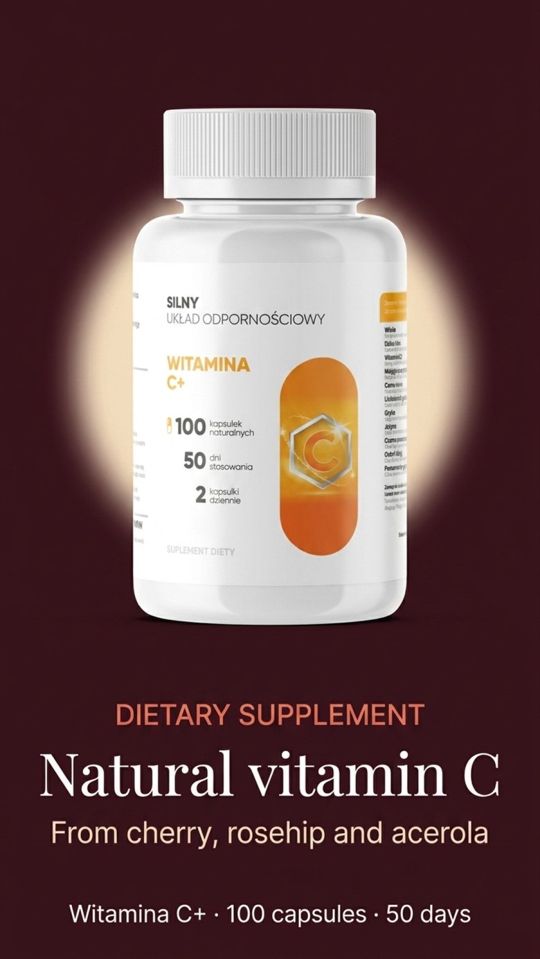 Vitamin C+ - Sour Cherry + Rose Hip + Acerola - Natural Vitamin C