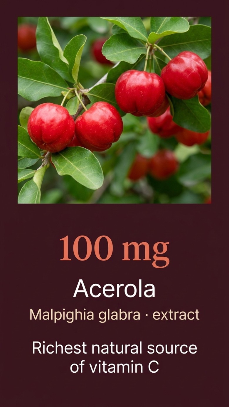 Vitamin C+ - Sour Cherry + Rose Hip + Acerola - Natural Vitamin C