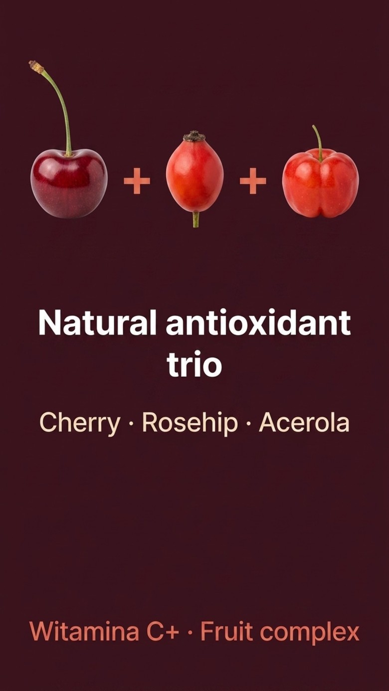 Vitamin C+ - Sour Cherry + Rose Hip + Acerola - Natural Vitamin C