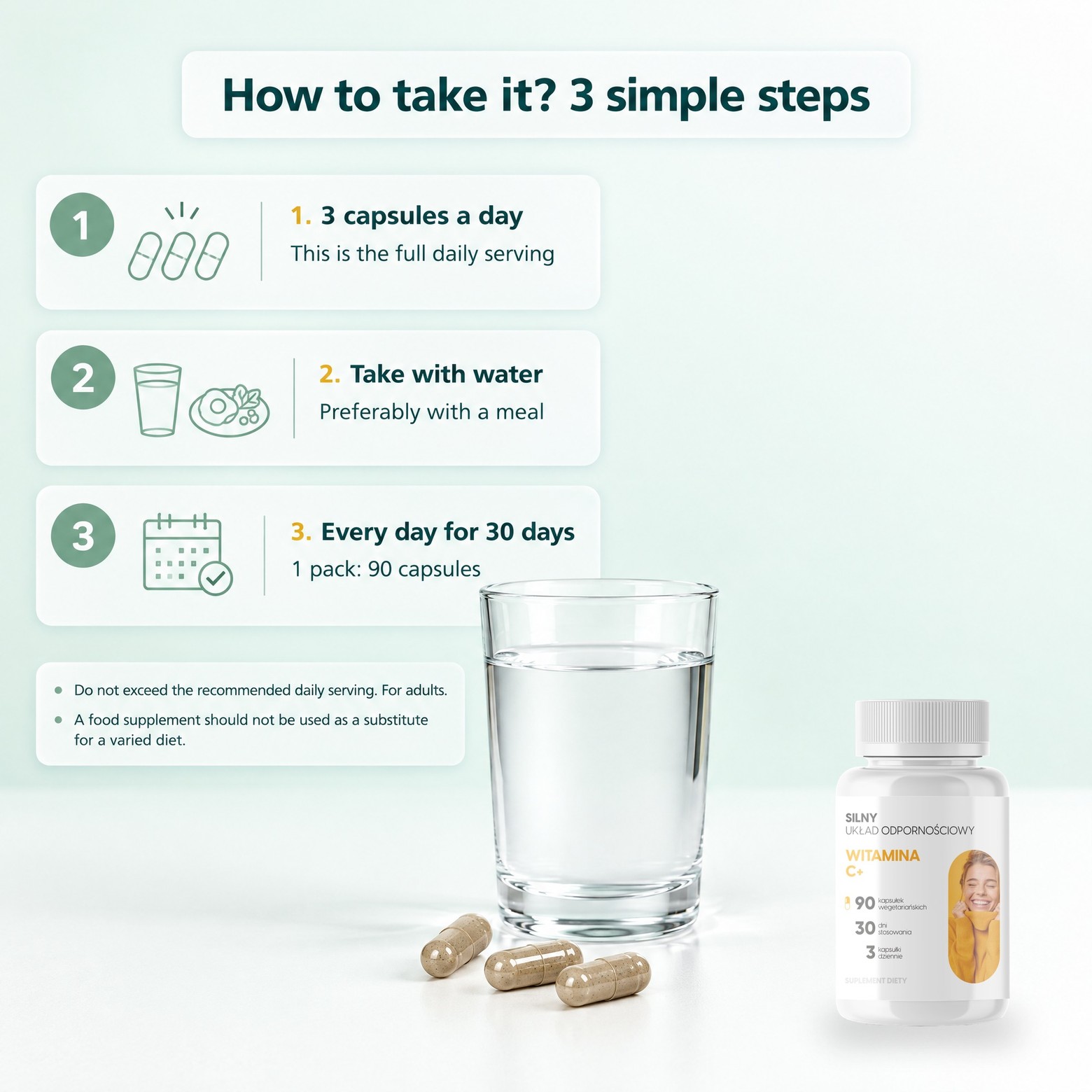Vitamin C+ - Rosehip, Acerola and Camu Camu for Immunity and Collagen