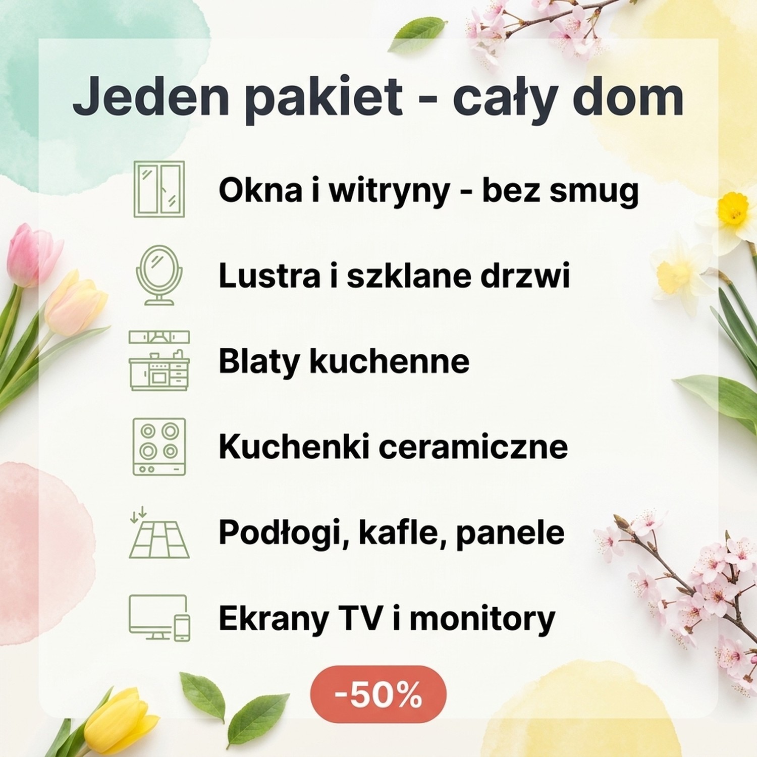 Pakiet: Wiosenne Porządki - Easy Clean 3+3 (-50%)
