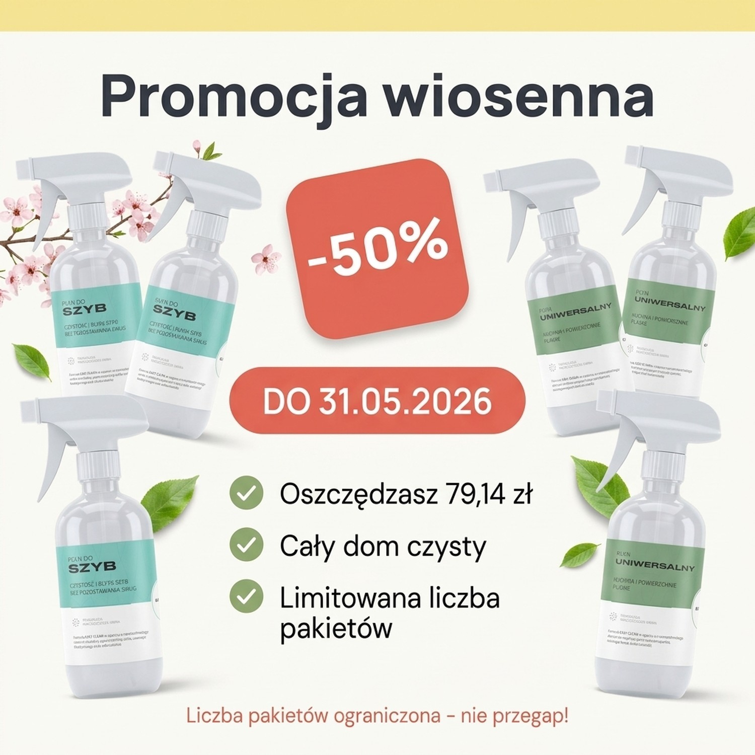 Pakiet: Wiosenne Porządki - Easy Clean 3+3 (-50%)