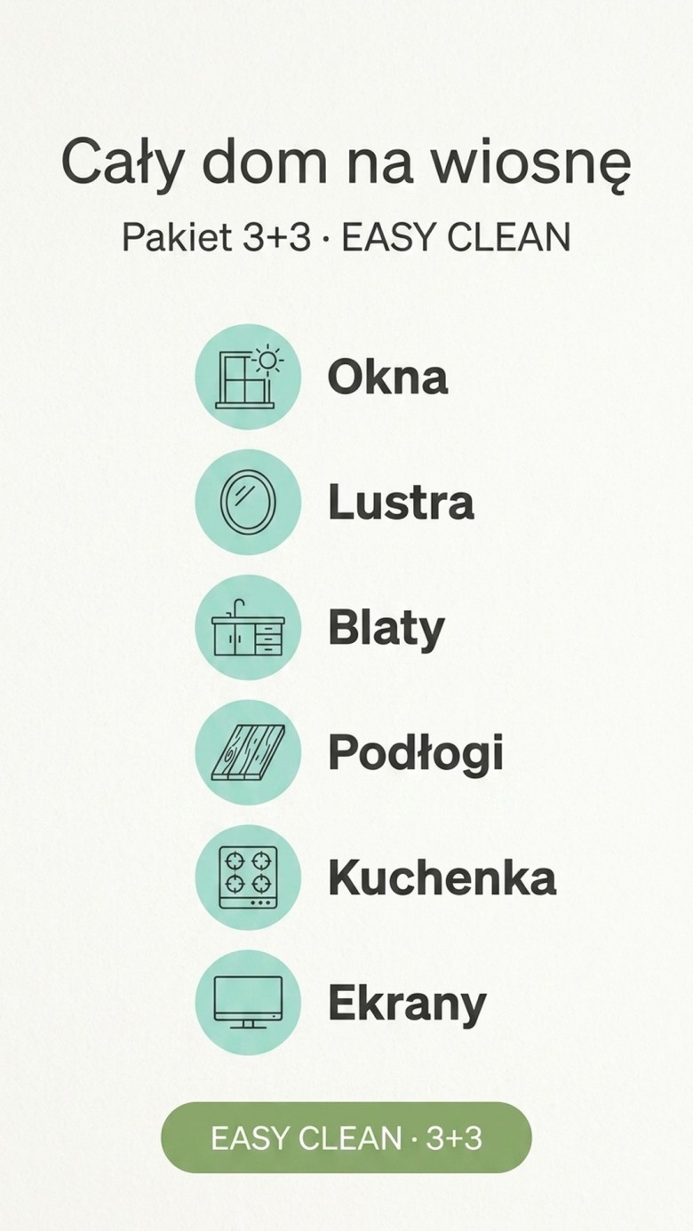 Pakiet: Wiosenne Porządki - EASY CLEAN 3+3 (-50%)