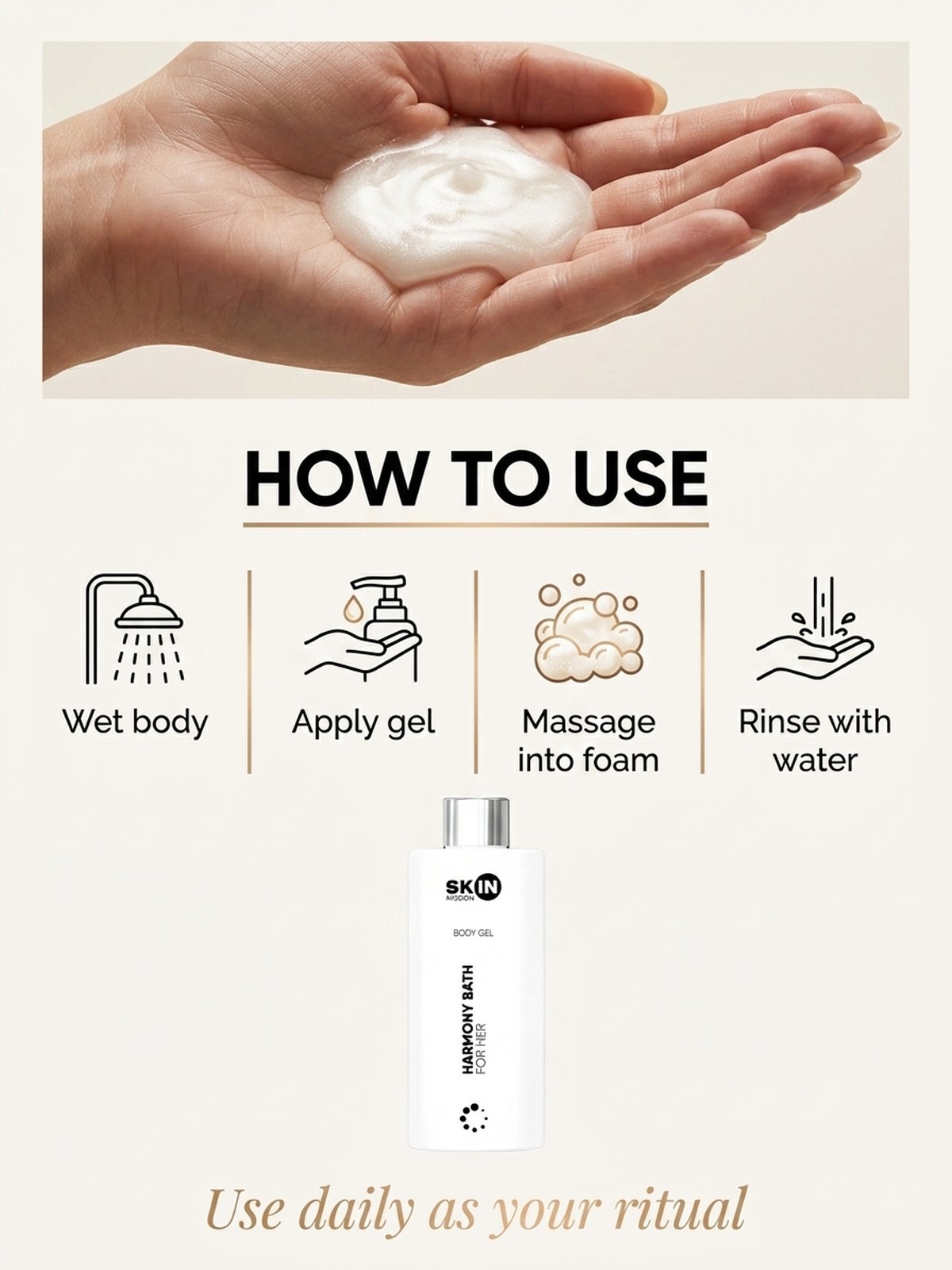 Who is Harmony Bath For Her – Moisturizing Shower Gel for Women – 300ml | Skin Mission for?