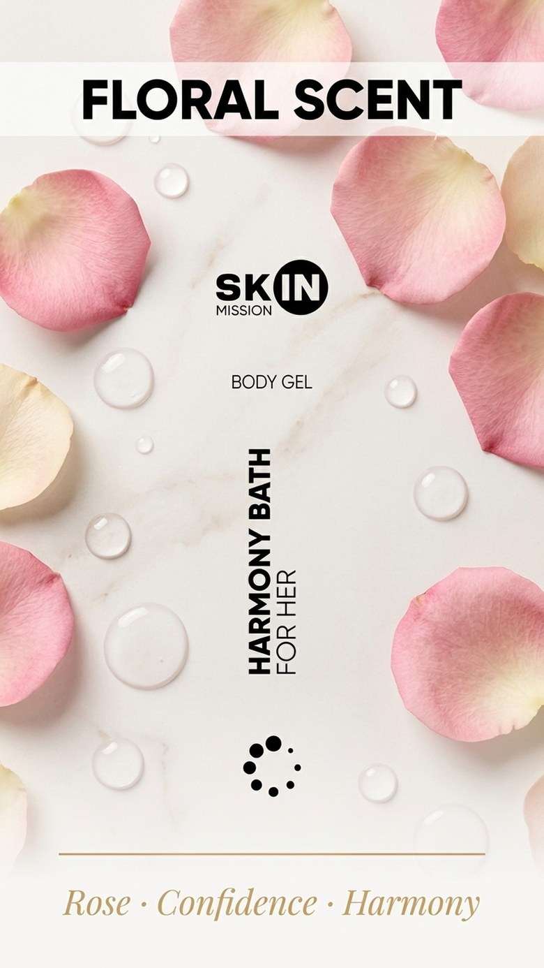 Harmony Bath For Her – Moisturizing Shower Gel for Women – 300ml | Skin Mission