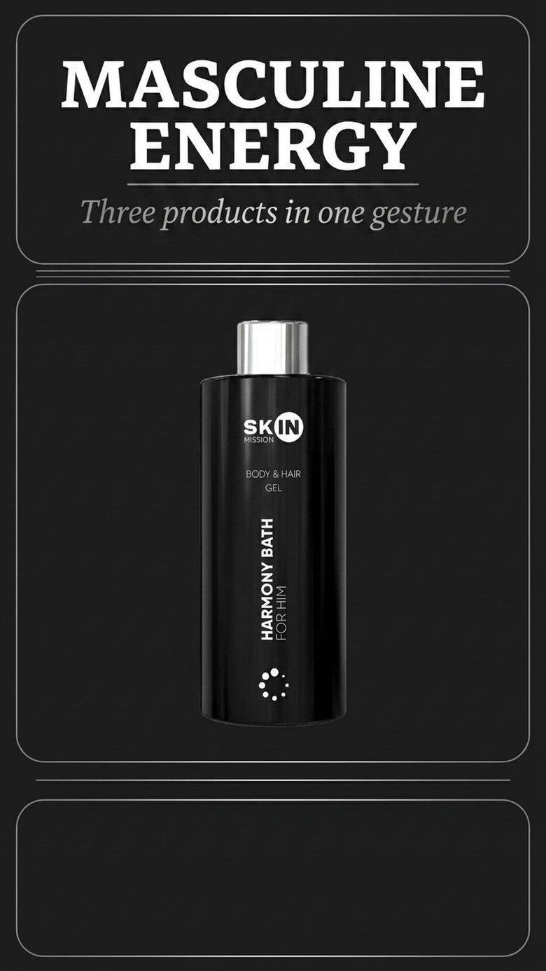 Harmony Bath For Him – Shower Gel for Active Men 300ml | Skin Mission