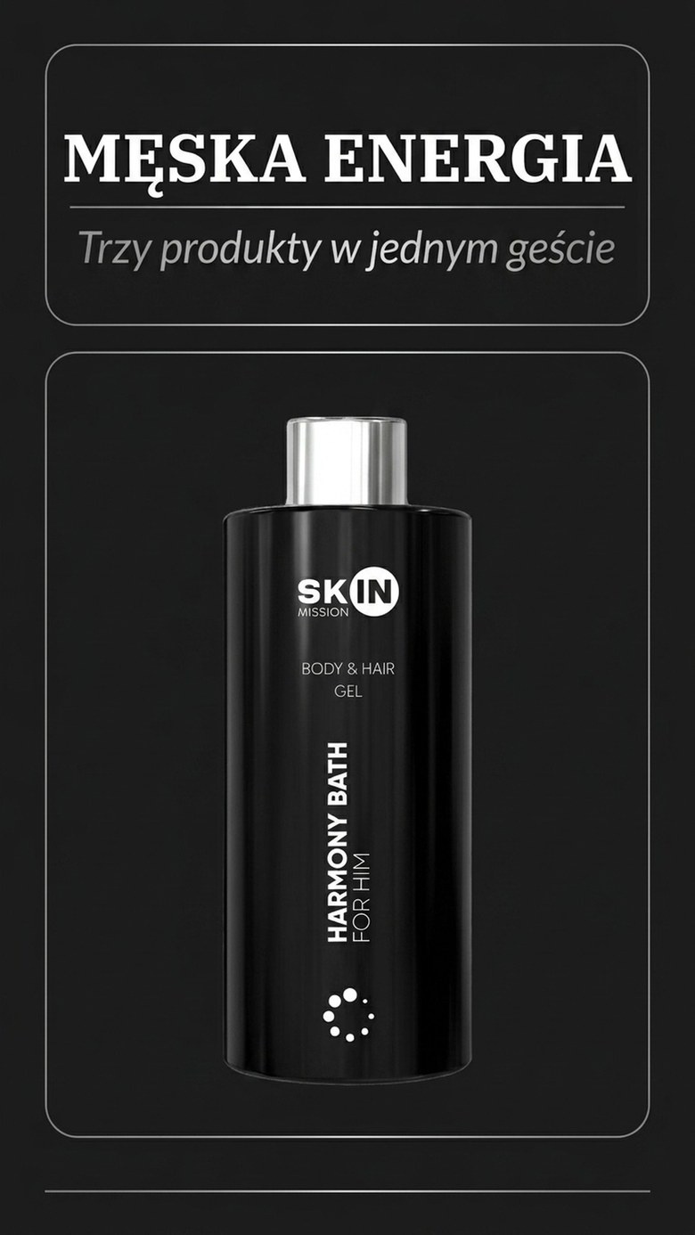 Harmony Bath For Him - Żel pod Prysznic dla Aktywnych Mężczyzn 300ml | Skin Mission
