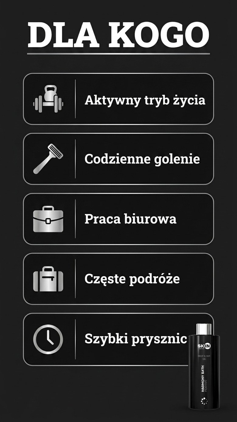 Harmony Bath For Him - Żel pod Prysznic dla Aktywnych Mężczyzn 300ml | Skin Mission