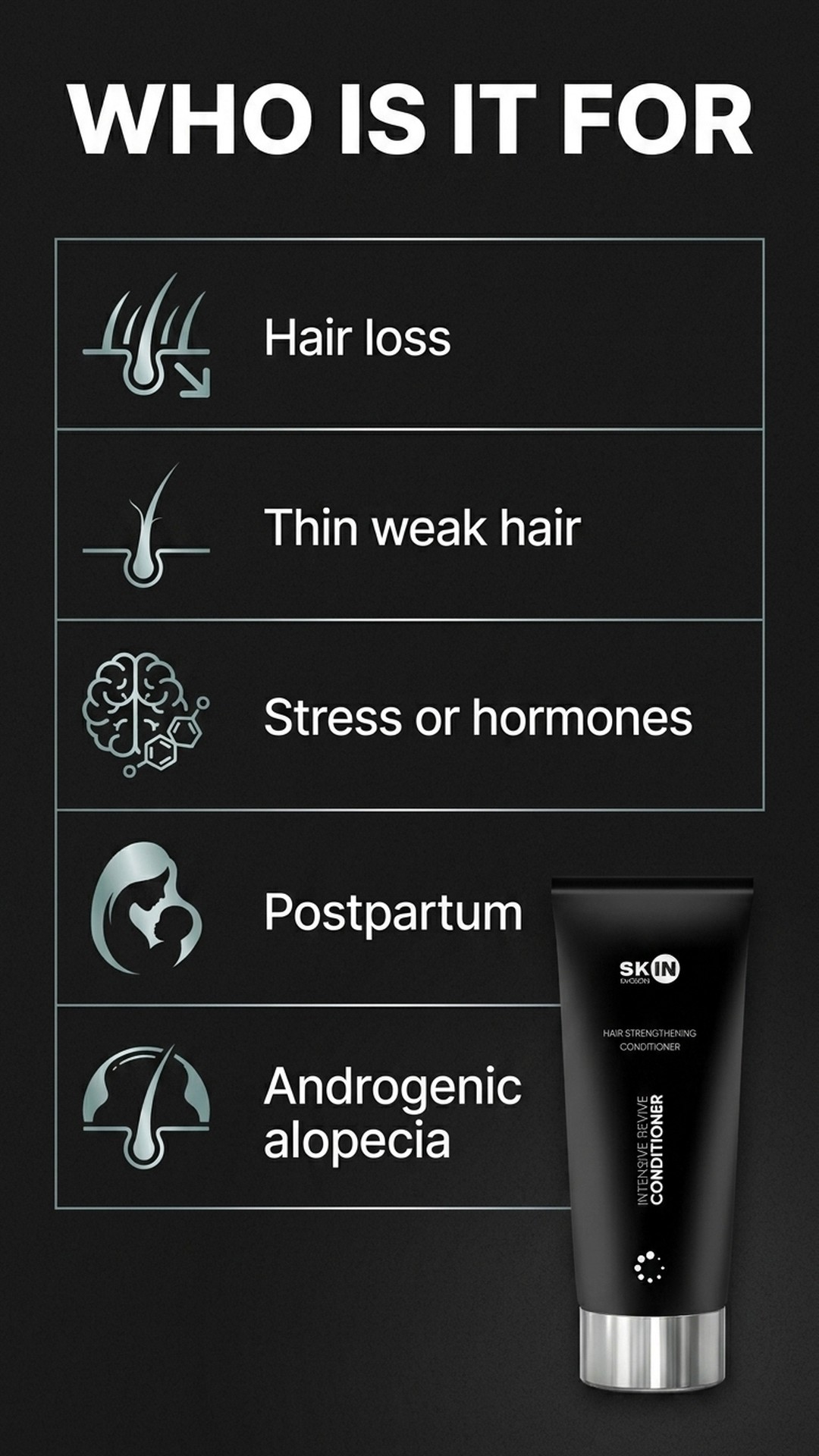 Intensive Revive Conditioner - Revitalizing Conditioner with Skullcap + Sea Buckthorn + Caffeine - Skin Mission — story 4