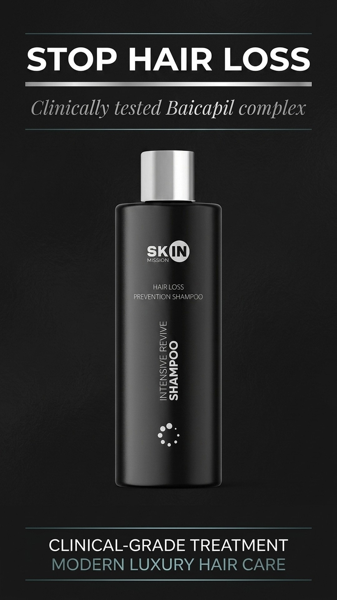 Intensive Revive Shampoo - Revitalizing Shampoo with Baikal Skullcap + Caffeine - Skin Mission — story 1