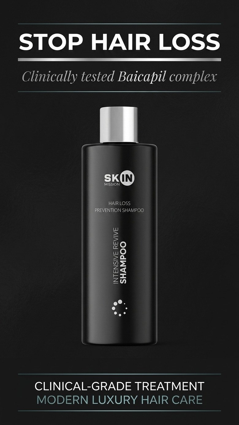 Intensive Revive Shampoo - Revitalizing Shampoo with Baikal Skullcap + Caffeine - Skin Mission