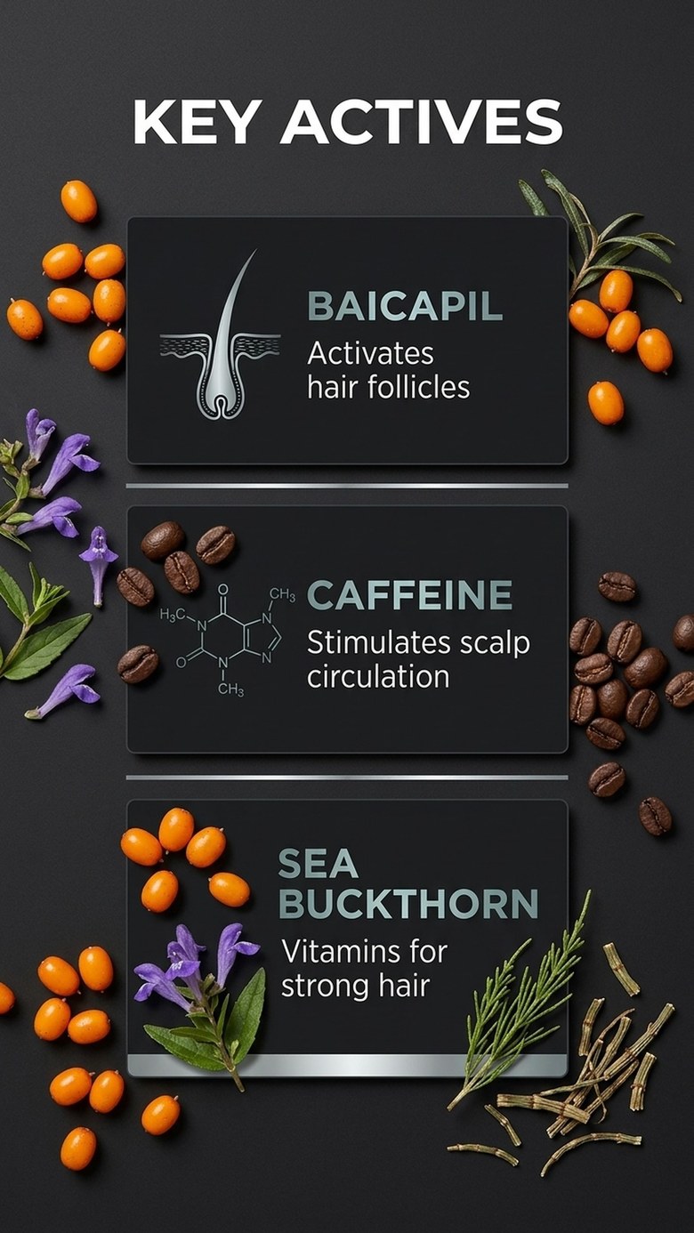 Intensive Revive Shampoo - Revitalizing Shampoo with Baikal Skullcap + Caffeine - Skin Mission