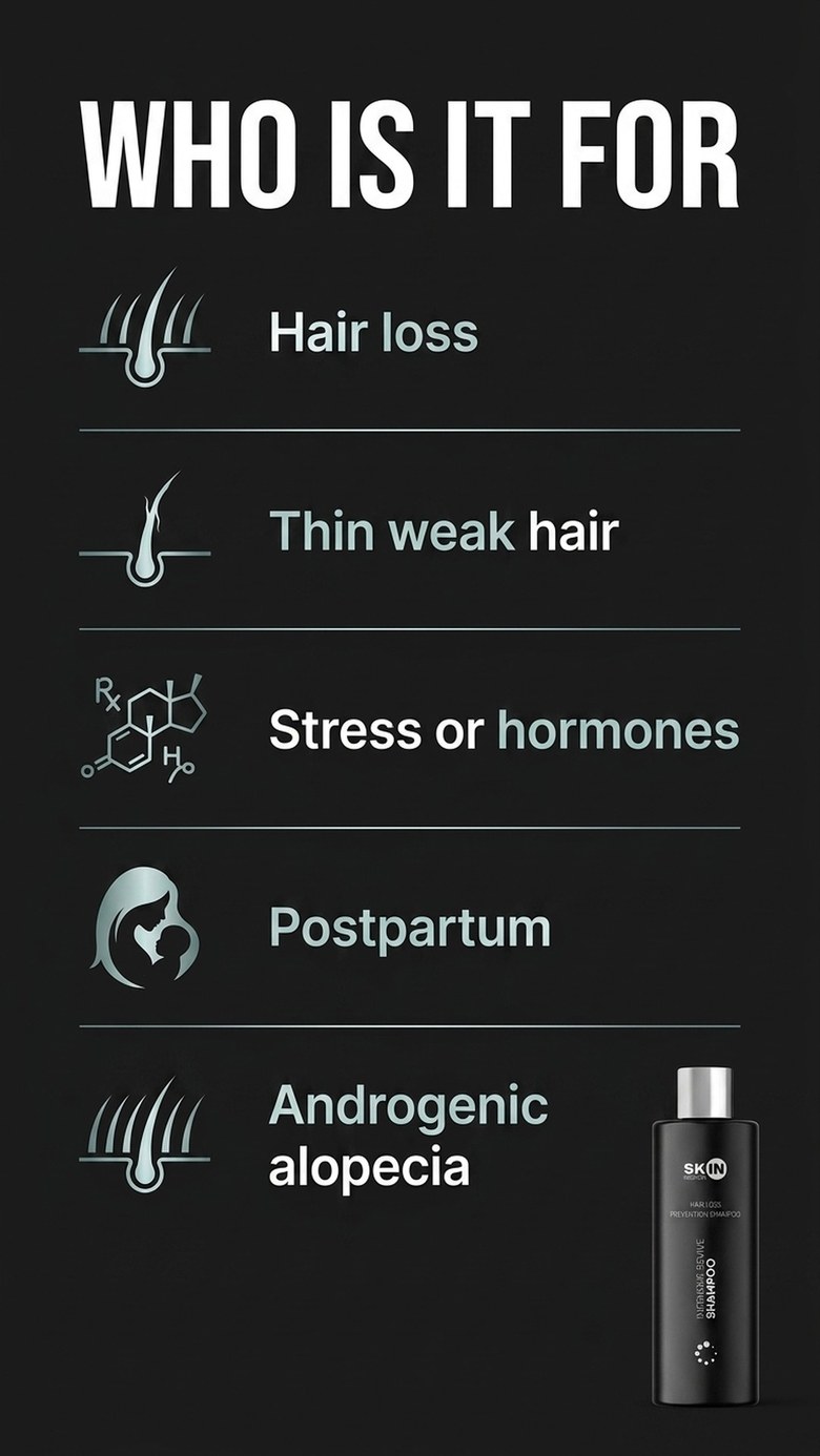 Intensive Revive Shampoo - Revitalizing Shampoo with Baikal Skullcap + Caffeine - Skin Mission