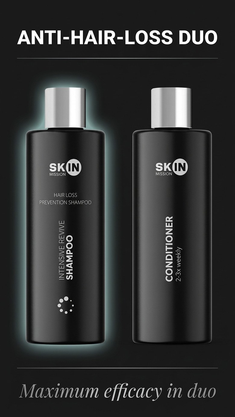 Intensive Revive Shampoo - Revitalizing Shampoo with Baikal Skullcap + Caffeine - Skin Mission