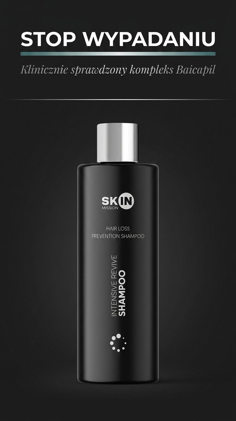 Intensive Revive Shampoo - Szampon regenerujący z Tarczycą bajkalską + Kofeina - Skin Mission