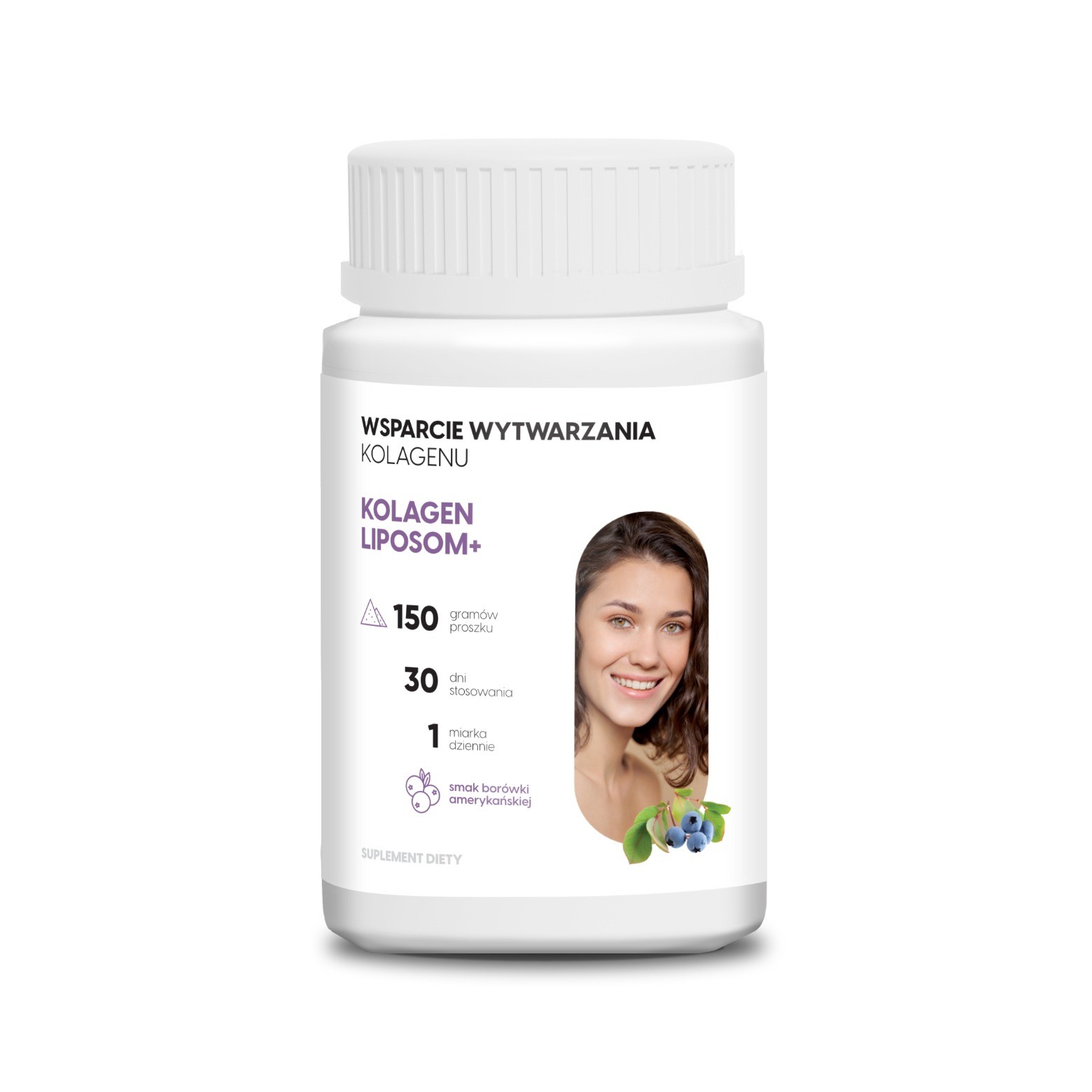 Kolagen Liposom+ Borówka - Kolagen rybi + Hialuron + Centella w liposomach