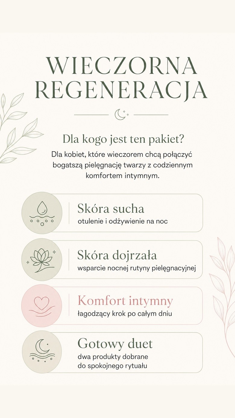 Pakiet: Wieczorna regeneracja - Sunset Rich Cream No. 7 + krem łagodzący LAVU do pielęgnacji intymnej