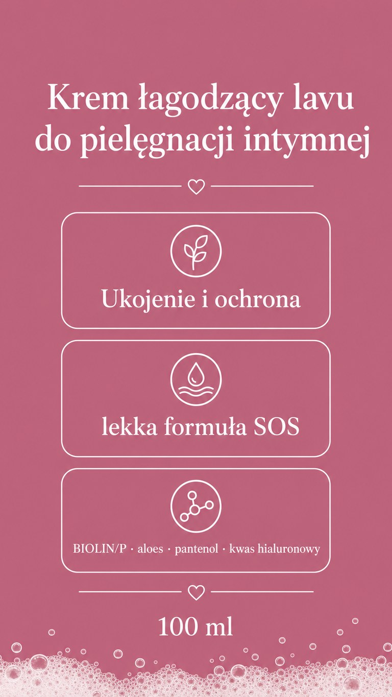 Lavu Krem łagodzący do pielęgnacji intymnej - 100 ml
