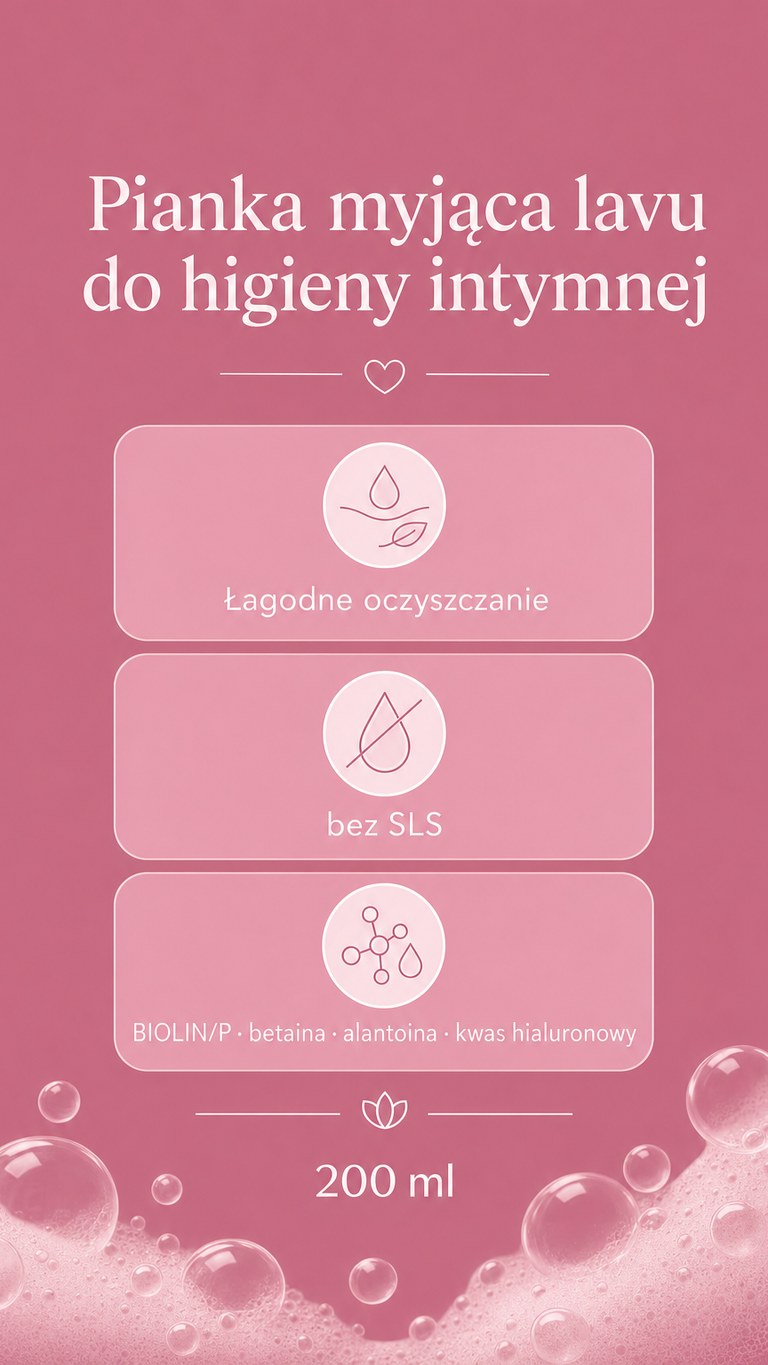 Lavu Pianka myjąca do higieny intymnej - 200 ml