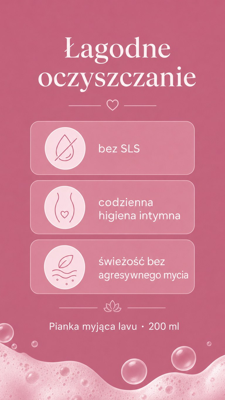 Lavu Pianka myjąca do higieny intymnej - 200 ml