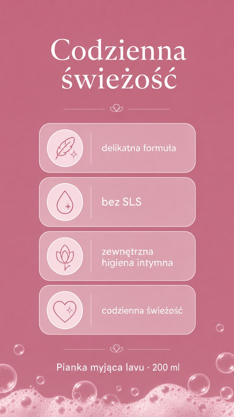 Lavu Pianka myjąca do higieny intymnej - 200 ml
