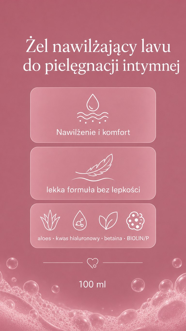 Lavu Żel nawilżający do pielęgnacji intymnej - 100 ml