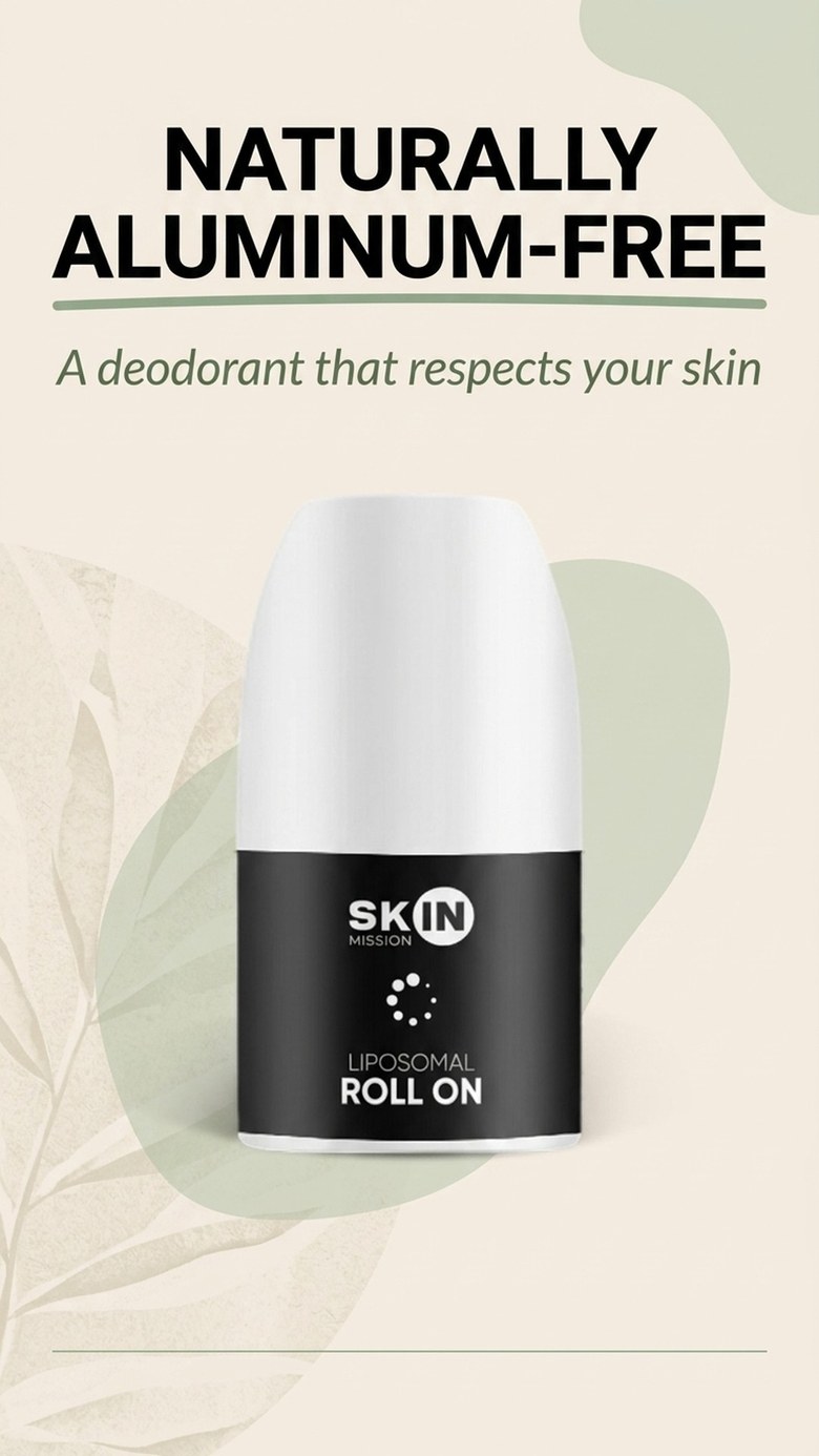 Liposomal Roll On - 16 Plant Extracts + Zinc - Aluminium-free Deodorant | Skin Mission