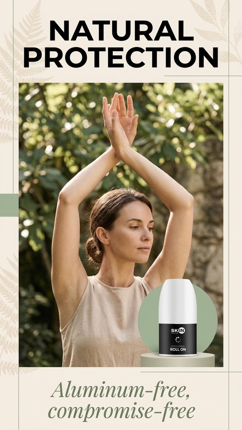 Liposomal Roll On - 16 Plant Extracts + Zinc - Aluminium-free Deodorant | Skin Mission