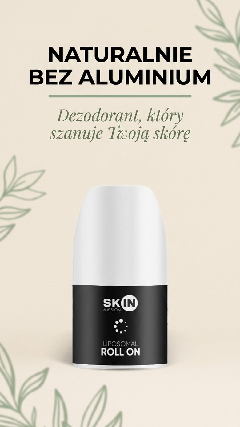 Liposomal Roll On - 16 ekstraktów roślinnych + Cynk - dezodorant bez aluminium | Skin Mission