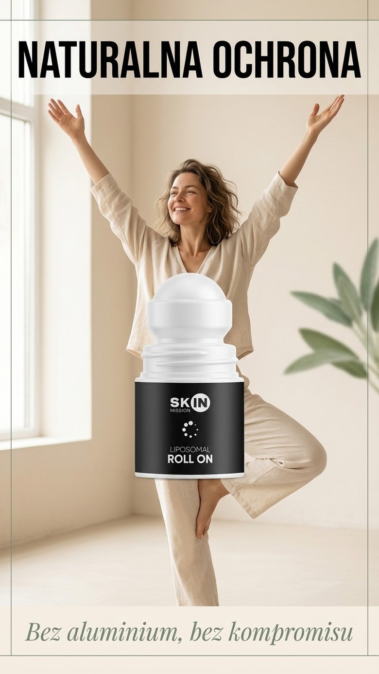 Liposomal Roll On - 16 ekstraktów roślinnych + Cynk - dezodorant bez aluminium | Skin Mission