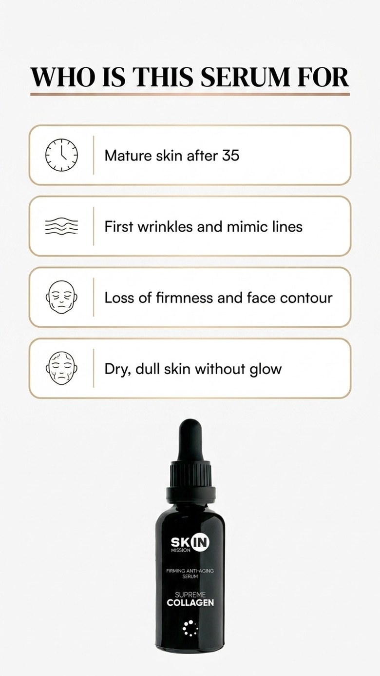 Supreme Collagen - Serum with Collagen + Elastin + Hyaluronic Acid - Skin Mission