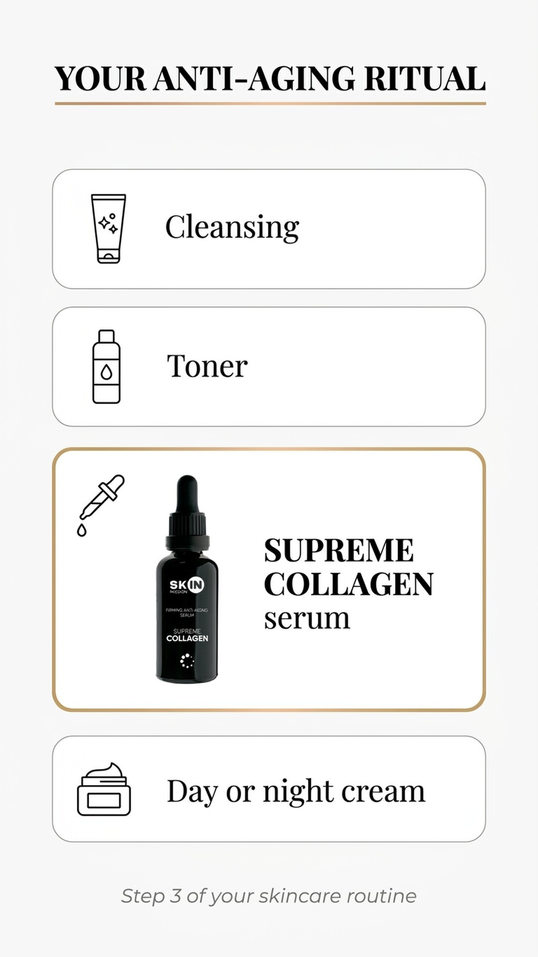 Supreme Collagen - Serum with Collagen + Elastin + Hyaluronic Acid - Skin Mission — story 5