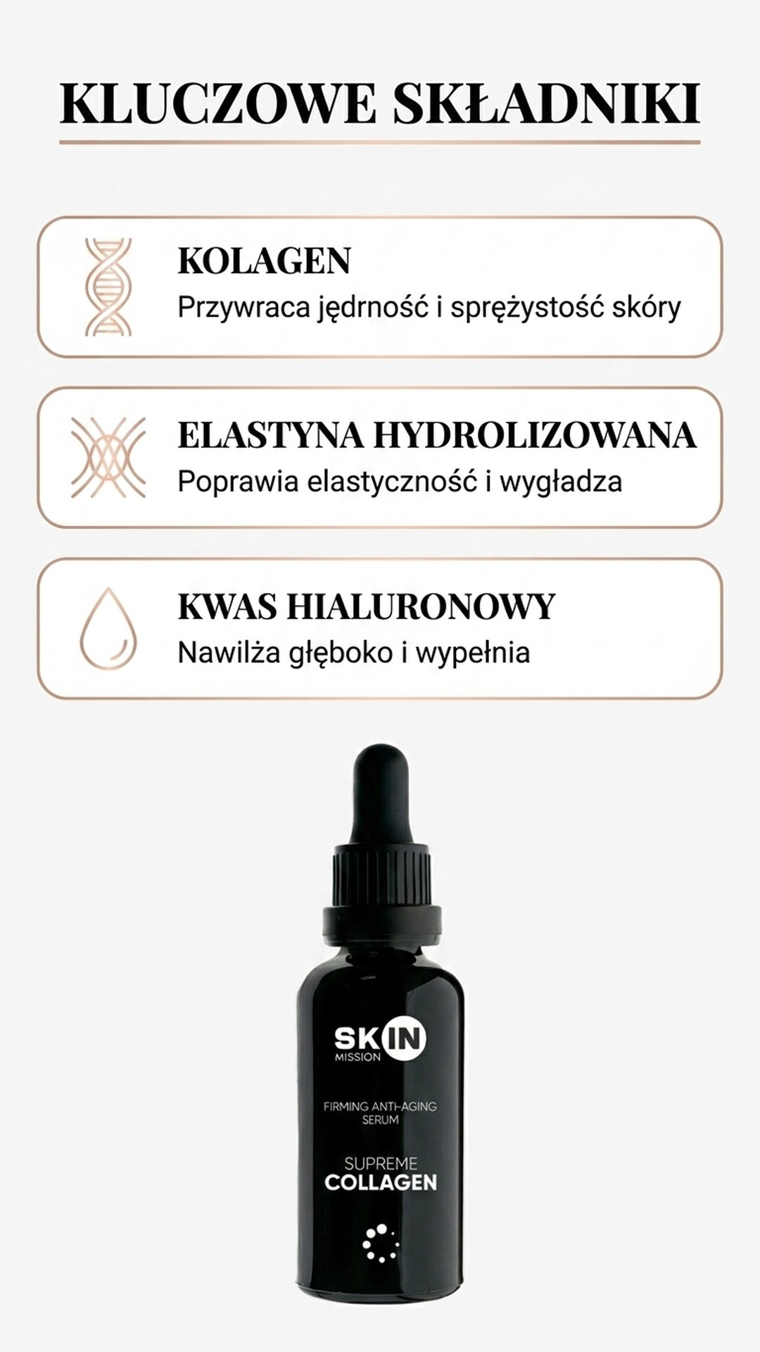 Supreme Collagen - Serum z Kolagenem + Elastyną + Kwasem hialuronowym - Skin Mission — story 2